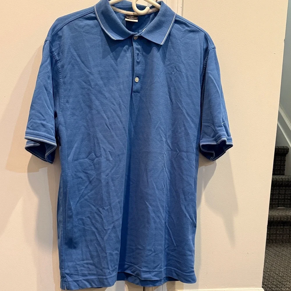 Nike Classic Blue Polo Shirt. Size large